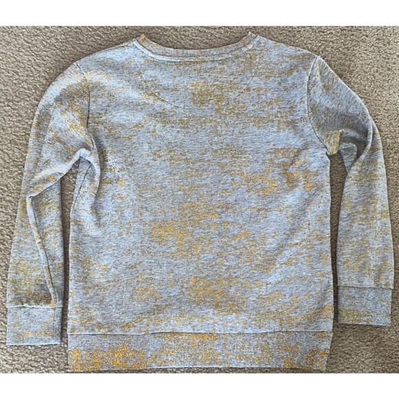 DKNY Women’s Long Sleeve Gray Gold Sweater Everywhere Sweatshirt XS Extra Small - Picture 2 of 10